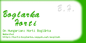 boglarka horti business card