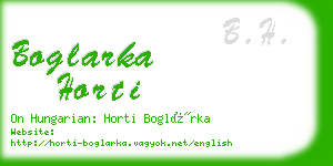 boglarka horti business card